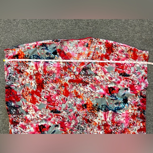 Vintage Winlar Floral Multicolor Kaftan Poncho Cover-Up Dress O/S‎ Boho Festival - Picture 8 of 8